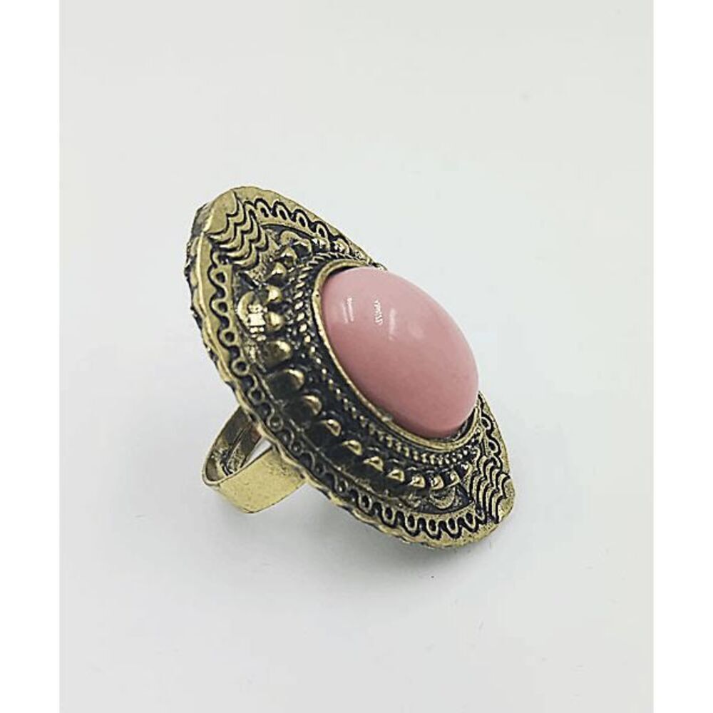 Ladies Pink Aztec Ring - Picture 5 of 7